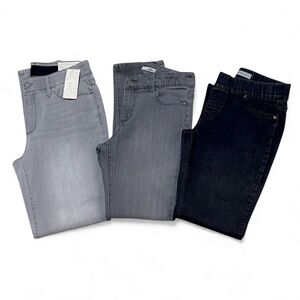 Chico’s Platinum Gray Wash Bundle Of 3 Skinny Jeans Size 0/0.5 (4/6)